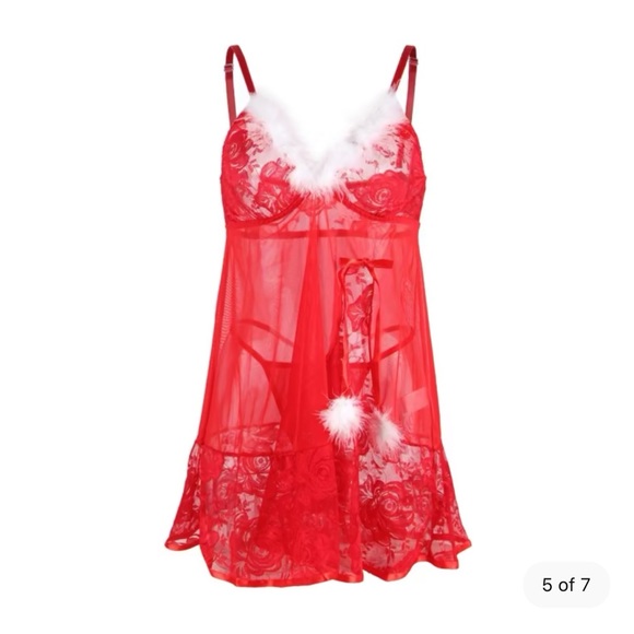 Santa Babydoll Lingerie - Picture 5 of 8